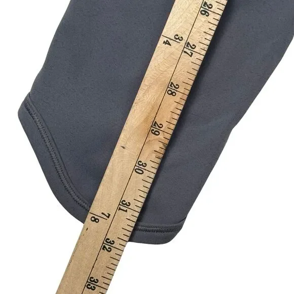 Athleta Relay Capri Pants Gray Size XS High Rise Pockets Workout - Picture 4 of 10